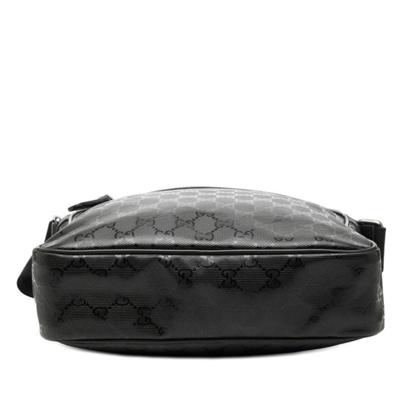 Gucci GG Supreme Crossbody Shoulder Bag Black Leather — view 3