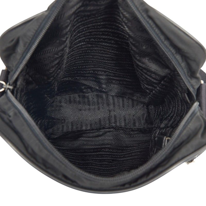 Prada Shoulder Bag Black Tessuto Nylon — view 8