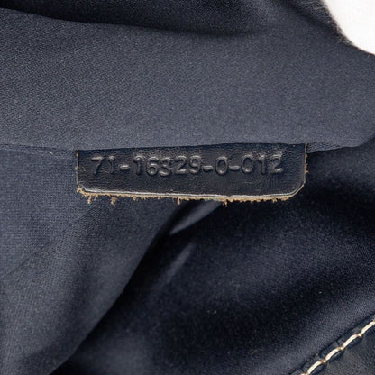 Fendi Zucchino Tote Gray Navy Canvas Leather — view 6