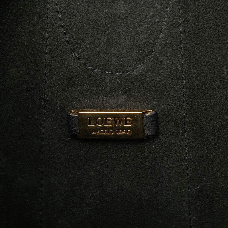 Loewe Tote Shoulder Bag Black Leather — view 5