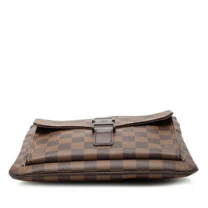 Louis Vuitton Damier Pochette Melville Crossbody Shoulder Bag Brown Leather — view 3
