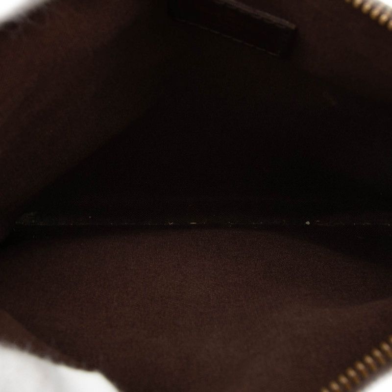 Louis Vuitton Damier Pochette Melville Crossbody Shoulder Bag Brown Leather — view 4