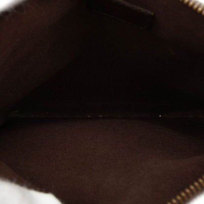 Louis Vuitton Damier Pochette Melville Crossbody Shoulder Bag Brown Leather — view 4