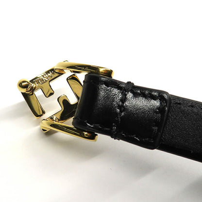 Fendi FF Diamond Belt 1.5 cm Black Cles — view 5