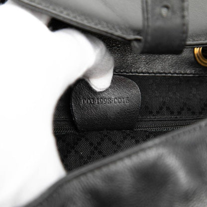 Gucci Bamboo Backpack 003 Black Leather — view 6