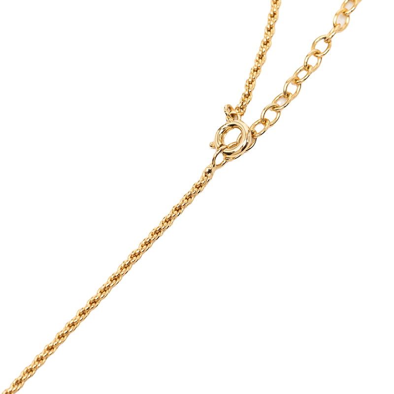 Dior CD Logo Necklace Gold Plated — view 4