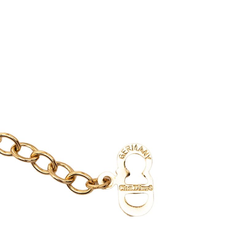 Dior CD Logo Necklace Gold Plated — view 5