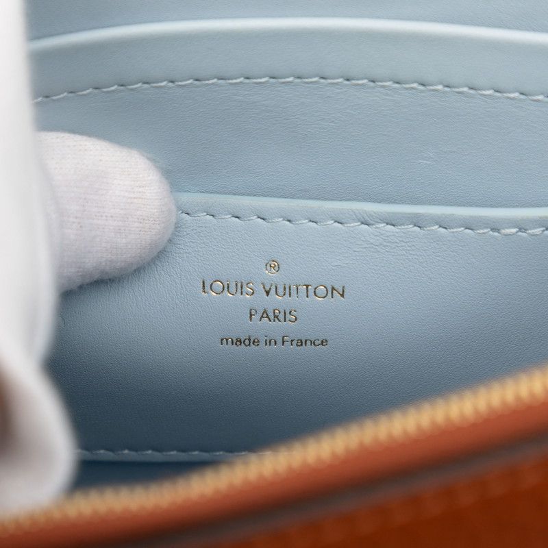 Louis Vuitton Twist One Handle PM Top Shoulder Bag 2-Way Caramel Brown Taurillon — view 5