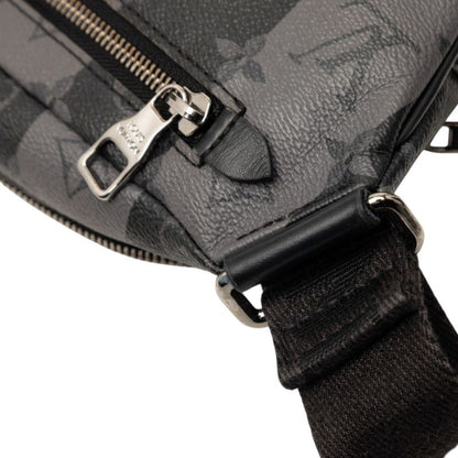 Louis Vuitton Monogram Stripe Eclipse Modular Sling Belt Bag Cross Black Gray — view 7