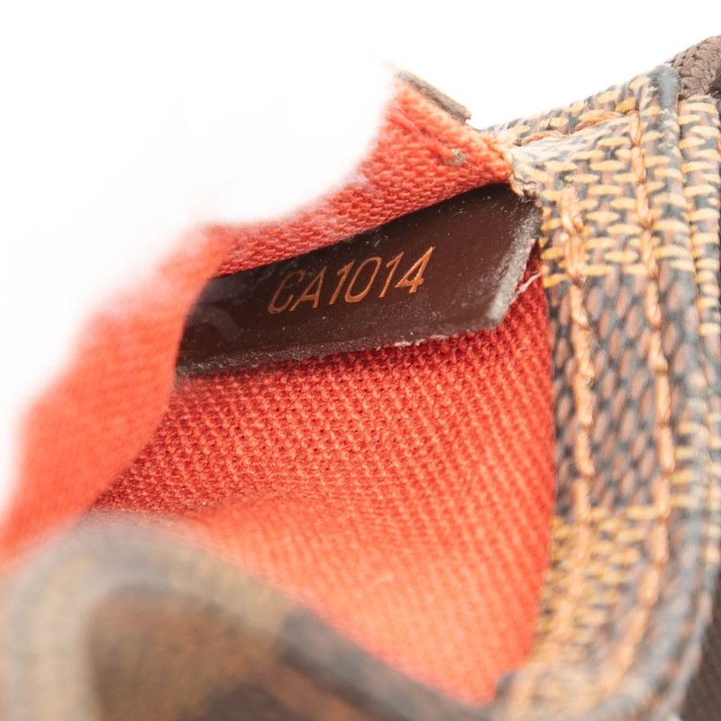 Louis Vuitton Damier Geronimos Shoulder Bag Brown Leather — view 6