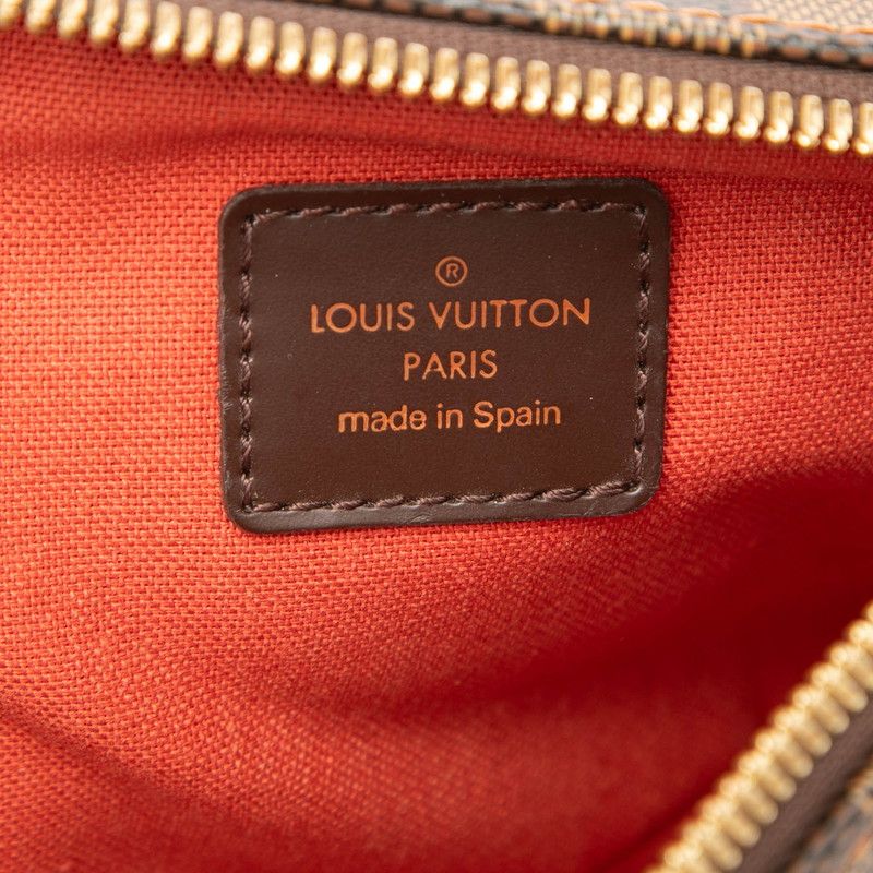 Louis Vuitton Damier Geronimos Shoulder Bag Brown Leather — view 5