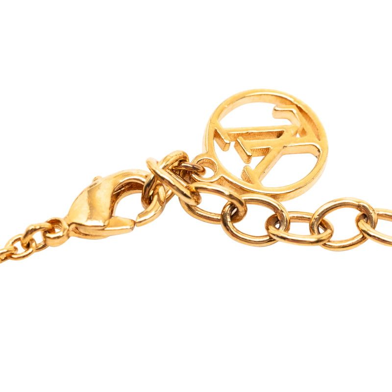 Louis Vuitton Bracelet Essential Lou Gold Plated Faux Pearl — view 6