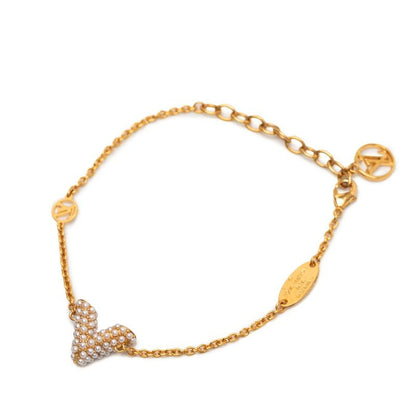 Louis Vuitton Bracelet Essential Lou Gold Plated Faux Pearl — view 2