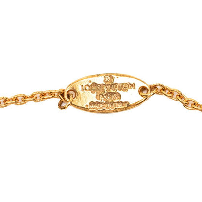 Louis Vuitton Monogram Flower Full LV Circle Bracelet Gold Plated — view 4