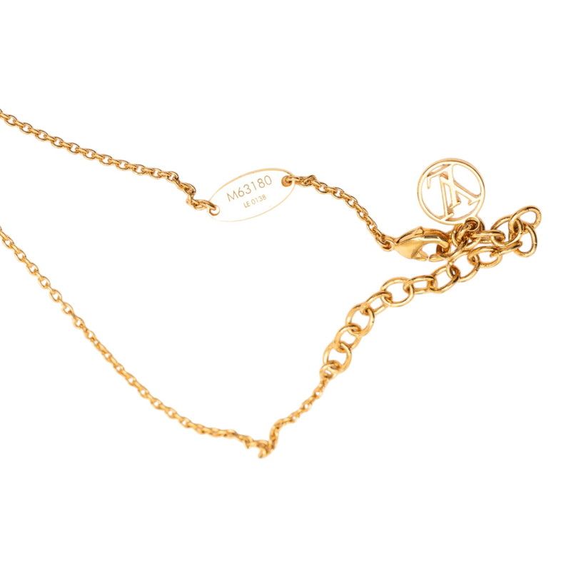 Louis Vuitton Essential Necklace Gold Pink Plated — view 6