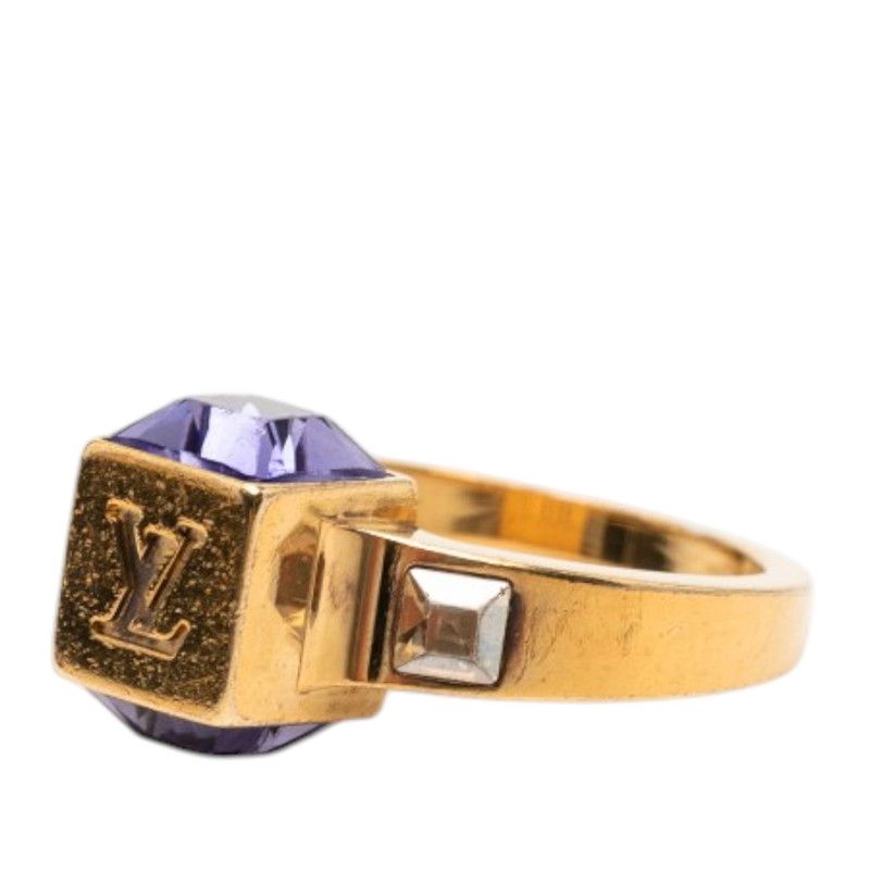 Louis Vuitton Bag Gambling Ring M Gold Purple Plated Swarovski — view 2