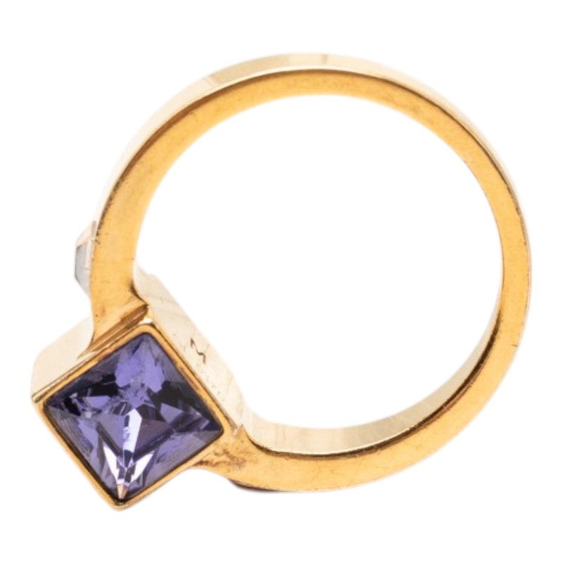 Louis Vuitton Bag Gambling Ring M Gold Purple Plated Swarovski — view 6