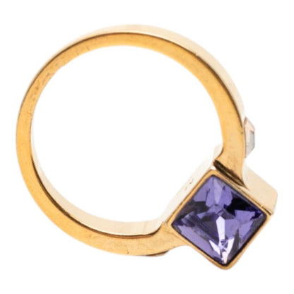 Louis Vuitton Bag Gambling Ring M Gold Purple Plated Swarovski — view 5