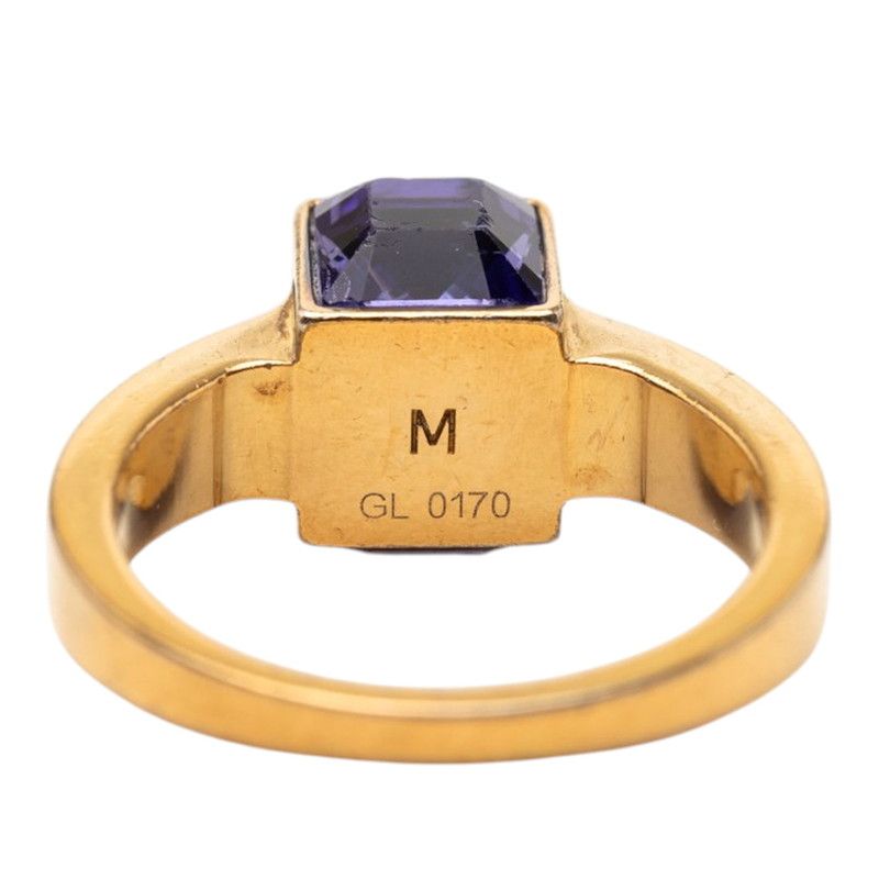 Louis Vuitton Bag Gambling Ring M Gold Purple Plated Swarovski — view 4