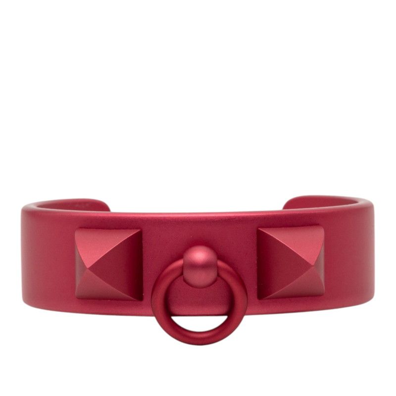 Hermes Collier de Chien Medley Sunset Bangle T2 Pink Aluminum Bracelet