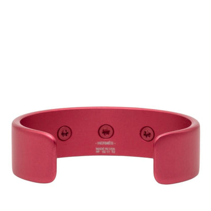 Hermes Collier de Chien Medley Sunset Bangle T2 Pink Aluminum Bracelet — view 3
