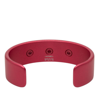 Hermes Collier de Chien Medley Sunset Bangle T2 Pink Aluminum Bracelet — view 4