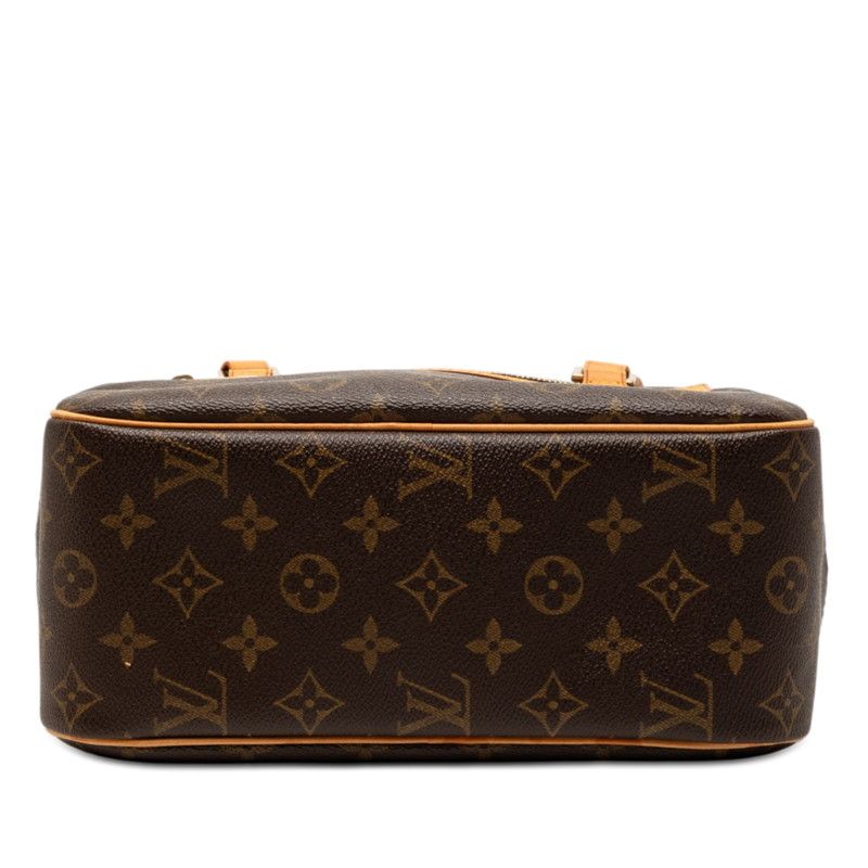 Louis Vuitton Monogram Cite MM Shoulder Bag Brown Leather — view 3