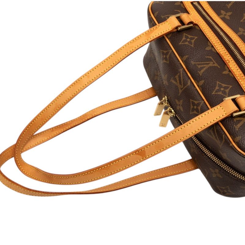 Louis Vuitton Monogram Cite MM Shoulder Bag Brown Leather — view 4