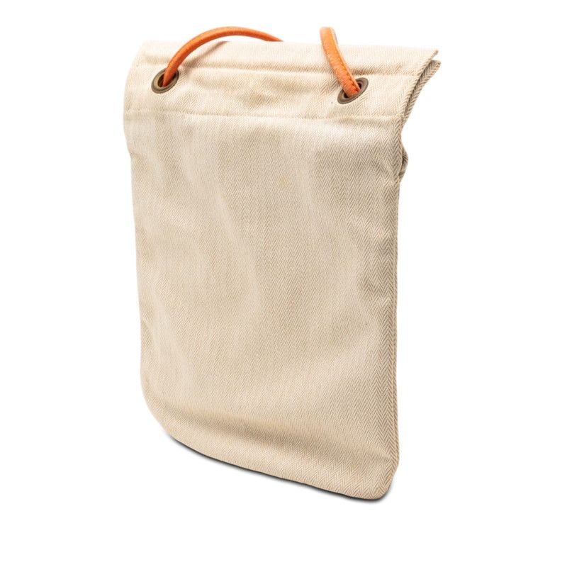 Hermes Aline PM Shoulder Bag Beige Orange Toilet Blanc Leather — view 2