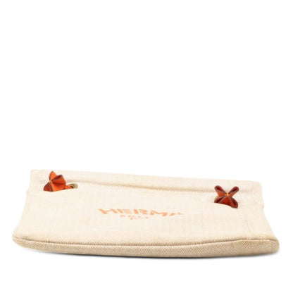 Hermes Aline PM Shoulder Bag Beige Orange Toilet Blanc Leather — view 3