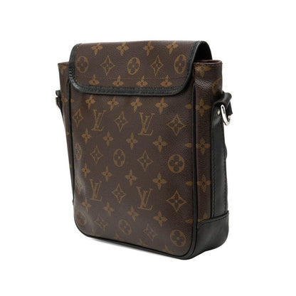 Louis Vuitton Monogram Macassar Bus PM Crossbody Shoulder Bag Brown Black — view 2