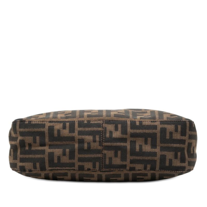Fendi Zucca Shoulder Bag Brown Canvas Leather — view 3