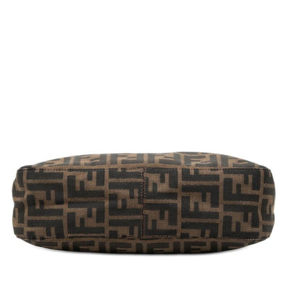 Fendi Zucca Shoulder Bag Brown Canvas Leather — view 3