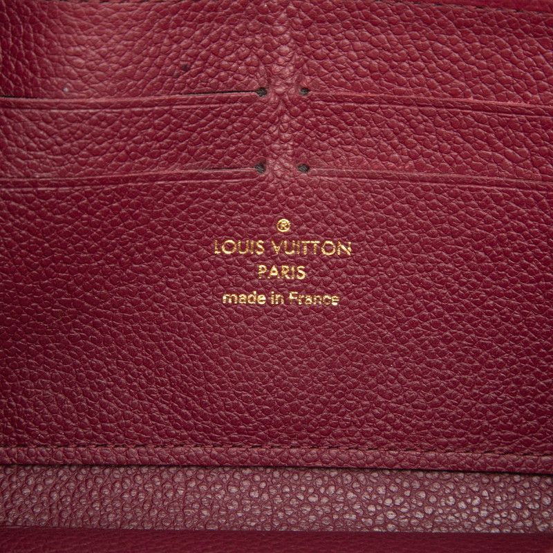 Louis Vuitton Monogram Empreinte Zippy Wallet Zip Around Leather Purple — view 5