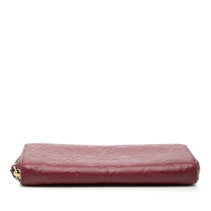 Louis Vuitton Monogram Empreinte Zippy Wallet Zip Around Leather Purple — view 3