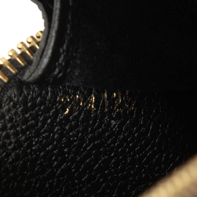 Louis Vuitton Monogram Empreinte Zippy Wallet Zip Around Noir Black Leather — view 6