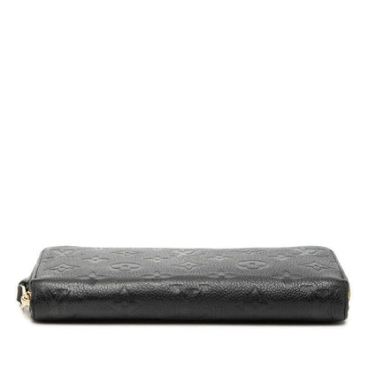 Louis Vuitton Monogram Empreinte Zippy Wallet Zip Around Noir Black Leather — view 3