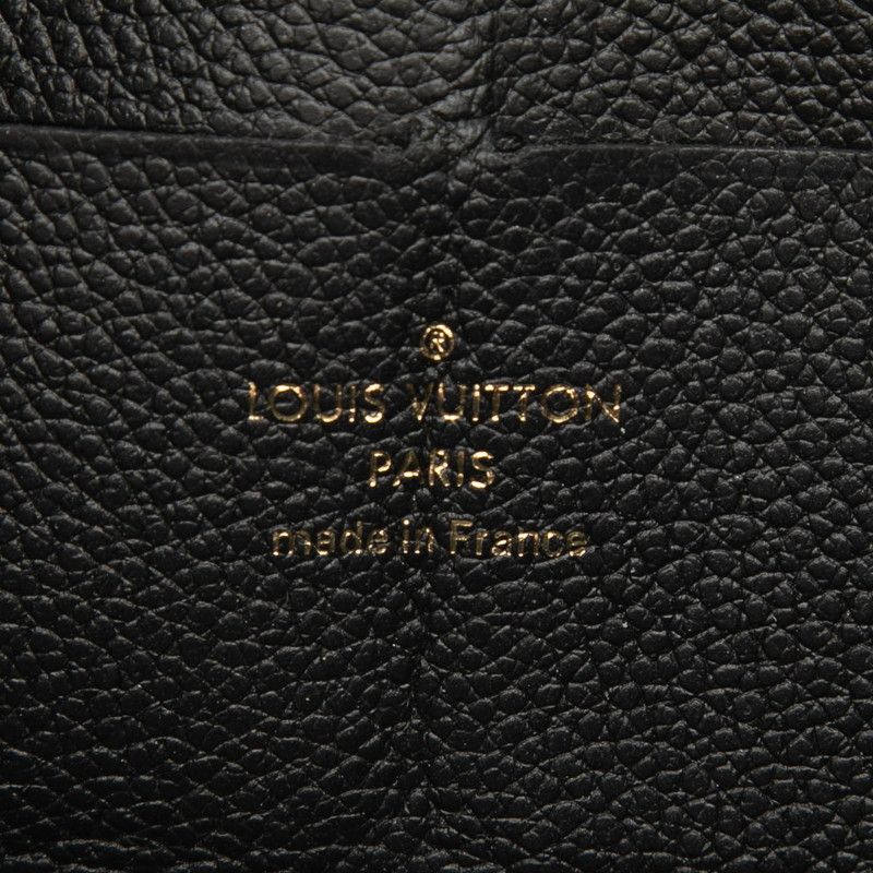 Louis Vuitton Monogram Empreinte Zippy Wallet Zip Around Noir Black Leather — view 5