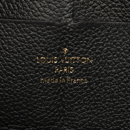 Louis Vuitton Monogram Empreinte Zippy Wallet Zip Around Noir Black Leather — view 5