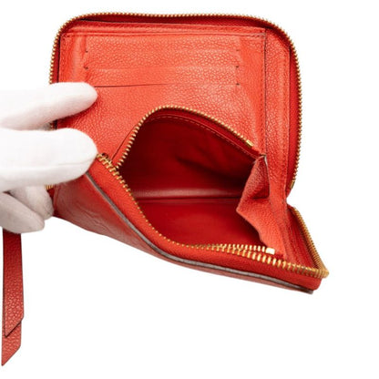 Louis Vuitton Monogram Empreinte Compact Bifold Wallet Orian Red Leather — view 5