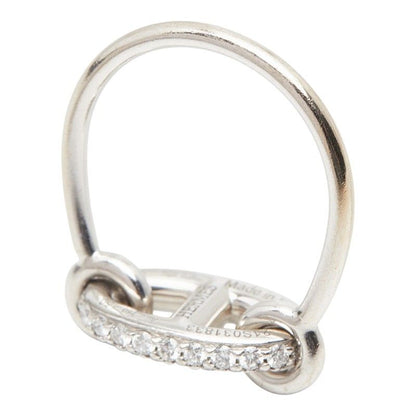 Hermes Farandole Ring 50 18k White Gold Diamond 18k — view 5