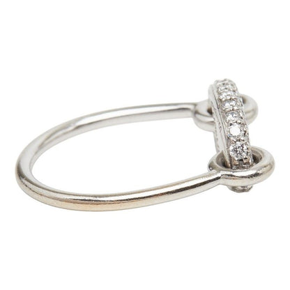Hermes Farandole Ring 50 18k White Gold Diamond 18k — view 4
