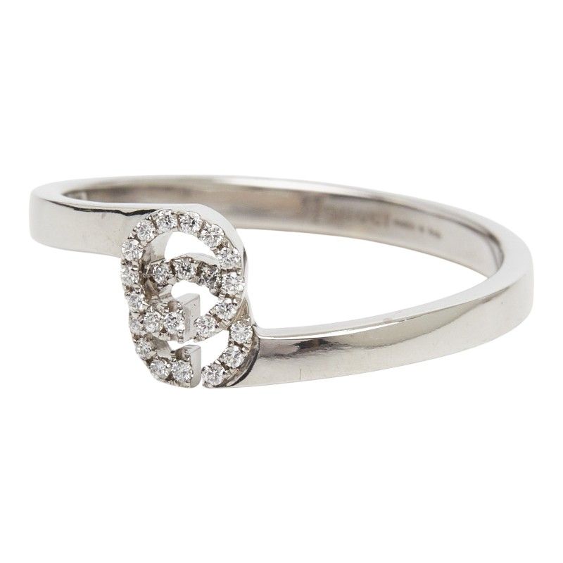 Gucci GG Running Ring 18k White Gold Diamond 18k — view 2