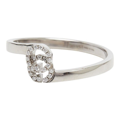 Gucci GG Running Ring 18k White Gold Diamond 18k — view 2