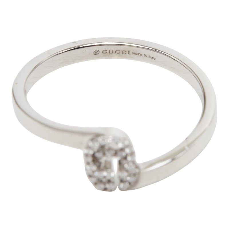 Gucci GG Running Ring 18k White Gold Diamond 18k — view 8