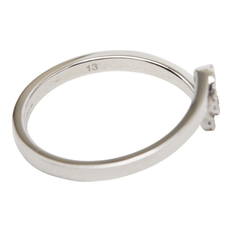 Gucci GG Running Ring 18k White Gold Diamond 18k — view 6