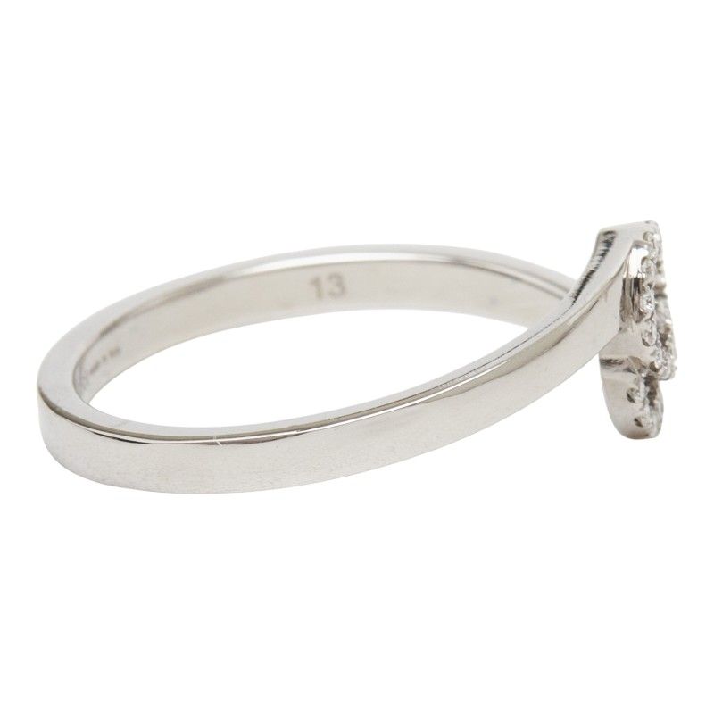 Gucci GG Running Ring 18k White Gold Diamond 18k — view 4
