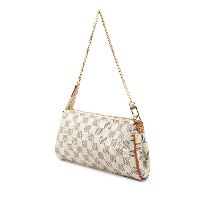 Louis Vuitton Damier Azur 2-Way Shoulder Bag White Leather — view 2