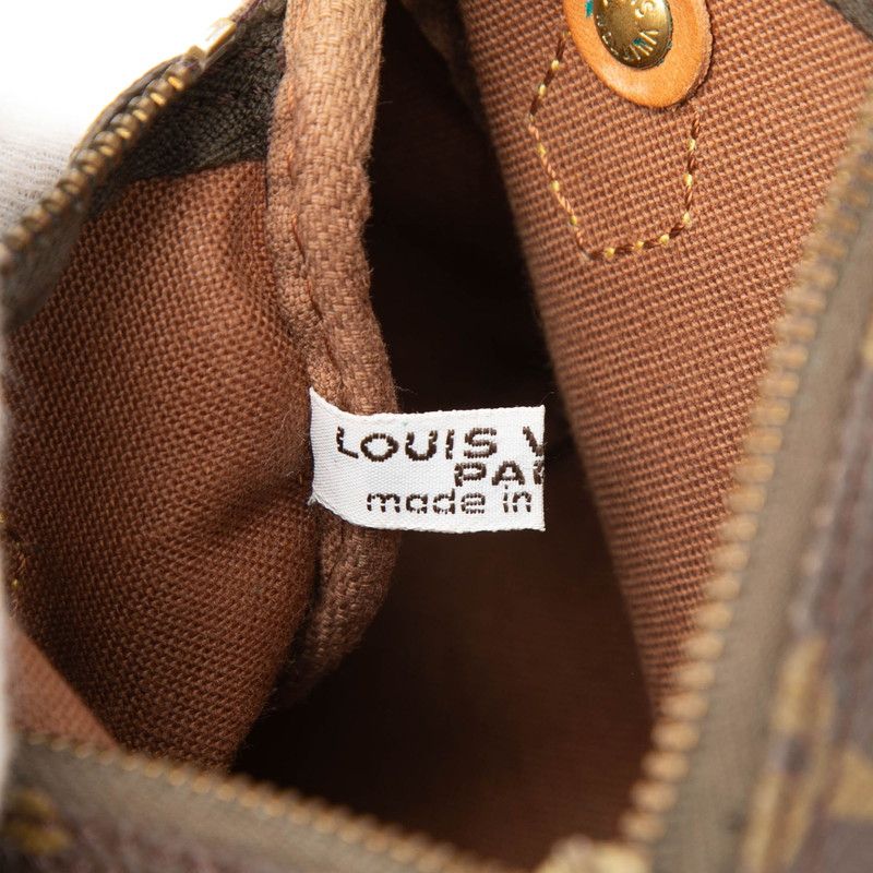 Louis Vuitton Monogram Mini Speedy 2-Way Shoulder Bag Brown Leather — view 5