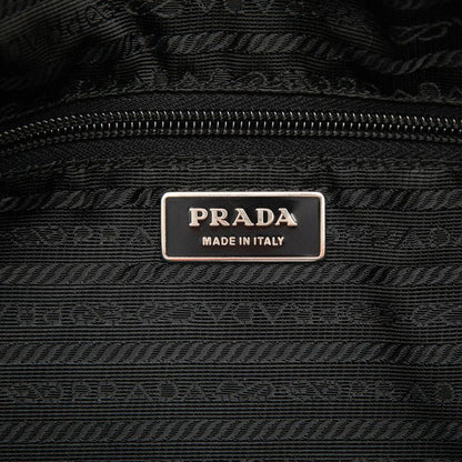 Prada Crossbody Shoulder Bag Black Nylon Leather — view 5